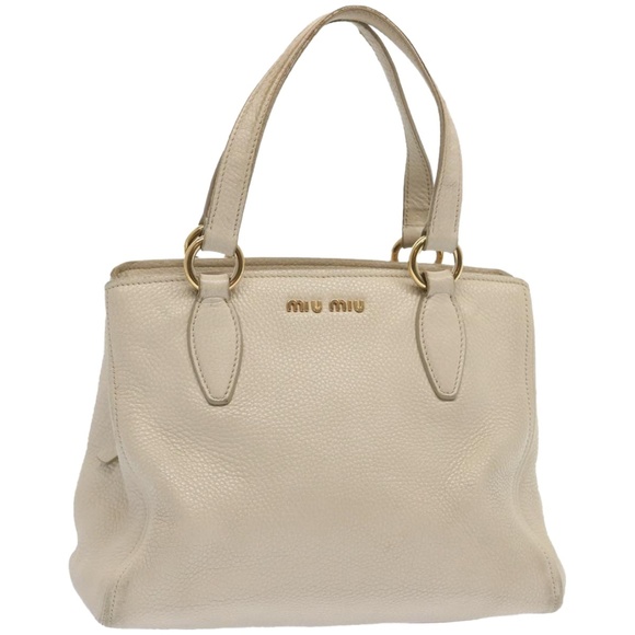 Miu Miu Cream Satchel Bag - Picture 1 of 16